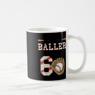Frauen dieser Anrufer ist jetzt 6 Geburtstag Baseb Kaffeetasse
