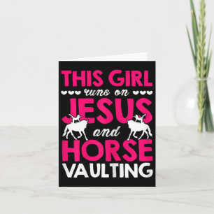 Frauen dieses Mädchen läuft auf Jesus und Pferd ge Karte