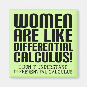 Frauen Differentialrechnung Lustiger Kühlschrankma Magnet