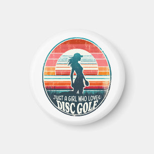 Frauen Disc Golf - Frisbee Golf Female Magnet