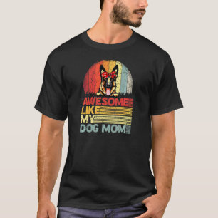 Frauen Distressed Deutscher Schäferhund Awesome Wi T-Shirt