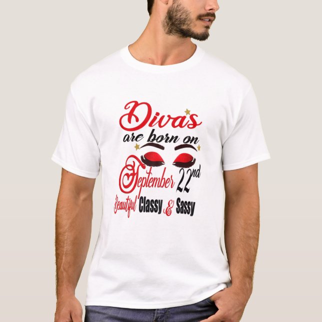 Frauen Divas sind Geboren am 22. September Virgo B T-Shirt (Vorderseite)