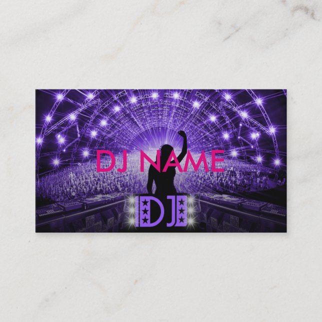 Frauen DJ-Visitenkarte Visitenkarte (Vorderseite)