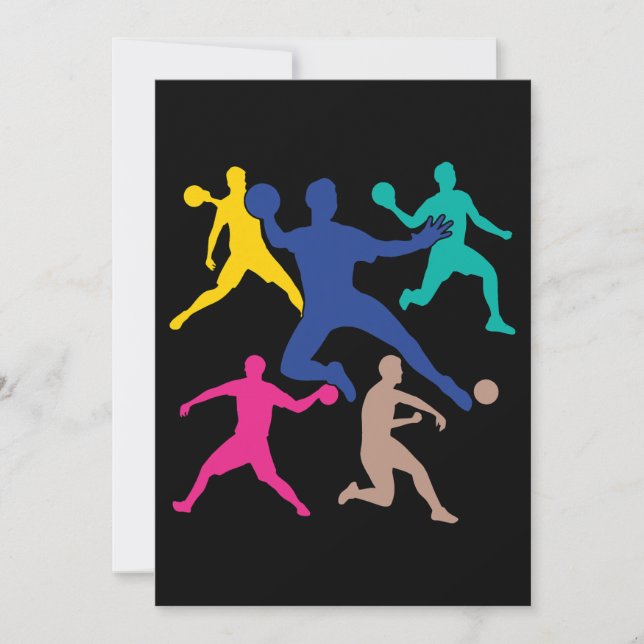 Frauen dodgeball Player für Männer Gaga Ball dodge Einladung (Vorderseite)