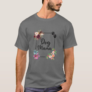 Frauen Dog Mama Thema Frauen Mama Blumenkohl Blume T-Shirt
