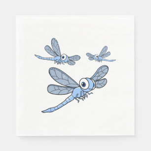 Frauen Dragonfly farbenfrohe Grafik Serviette