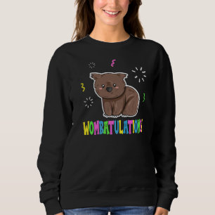 Frauen drängen auf einen Nerd der Wombat Sweatshirt