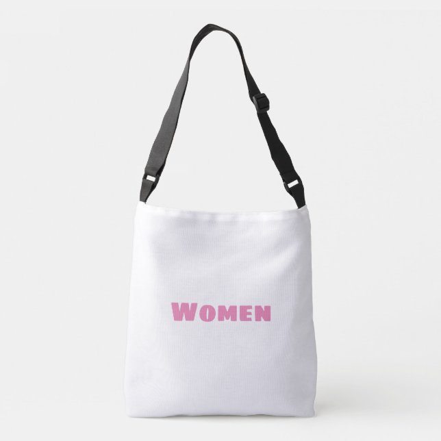 Frauen druckten Text-Handtaschen mit schönem Ausse Tragetaschen Mit Langen Trägern (Rückseite)