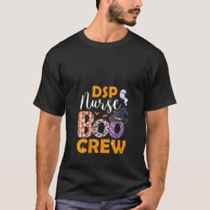 Frauen DSP Nurse Boo Crew Spooky Boo Ghost Hallowa T-Shirt