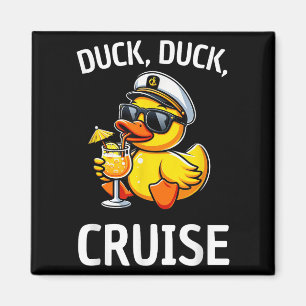 Frauen Duck Duck Cruise Funny Family Cruise Match Magnet
