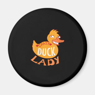 Frauen Duck Lady Geschenk Duckling und Ducky Magnet
