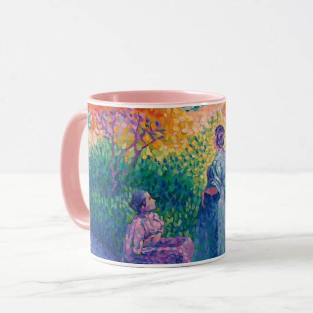 FRAUEN DURCH DIE KURZE MALERIE TASSE (Vorderseite Links)