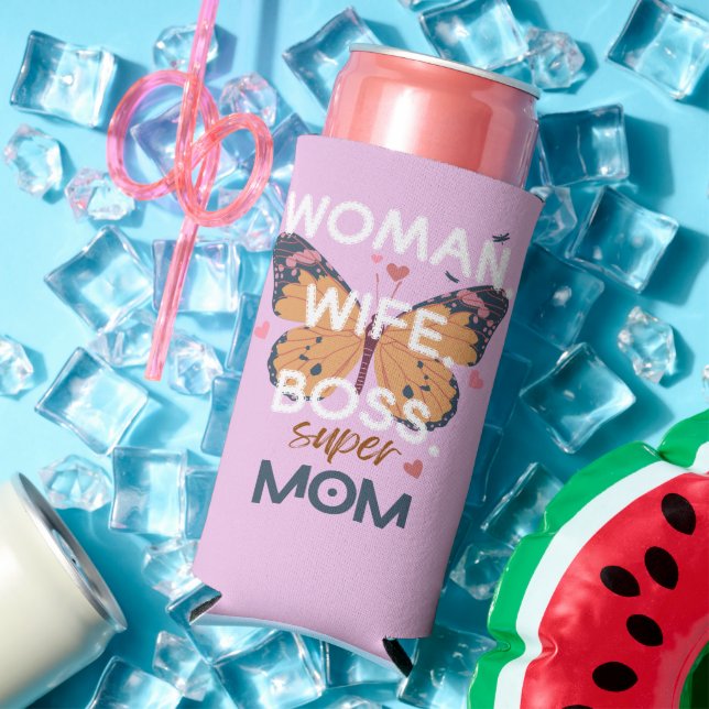 Frauen, Ehefrau, Chef, super Mom Selters Dosenkühler (In Situ Sommer)