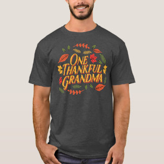 Frauen ein dankbares Oma Niedlich Herbst Thanksgiv T-Shirt