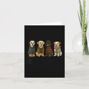 Frauen Ein Gruseliger Pfote Halloween Hund Hallowe Karte