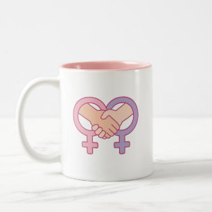 Frauen-Einheits-IWD-Geschenk-Kaffeetasse Zweifarbige Tasse