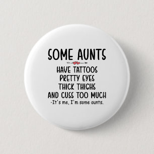 Frauen Einige Tanten haben Tattoos Hübsche Augen d Button