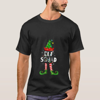 Frauen Elf Squad Weihnachten passende Familien-Pyj T-Shirt