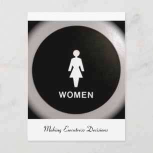 Frauen - Entscheidungen über die Vollstreckung Postkarte