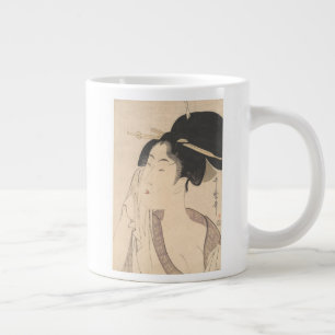 Frauen entspannen nach ihrem Bad Jumbo-Tasse