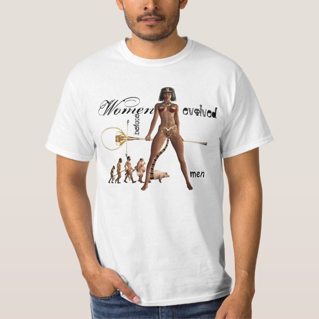Frauen entwickelten vor Männern T-Shirt (Vorderseite)
