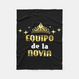 Frauen Equipo Novia Bride Squad Junggeselinnen-Abs Fleecedecke