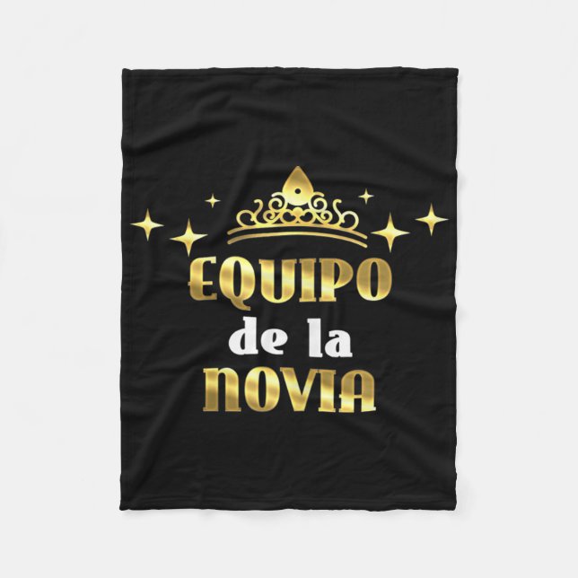 Frauen Equipo Novia Bride Squad Junggeselinnen-Abs Fleecedecke (Vorderseite)