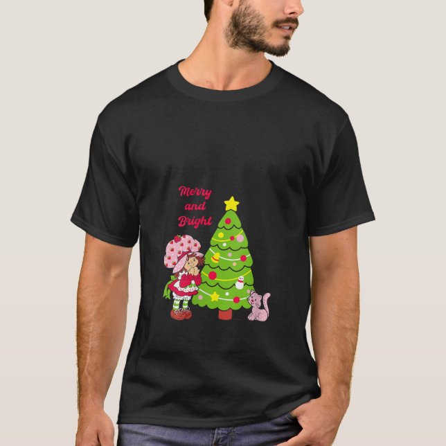 Frauen Erdbeere Shortcake Merry und Bright Chris T-Shirt (Vorderseite)