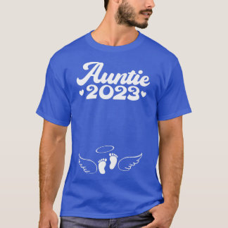 Frauen Erstgeburt 2023 Schwangerschaftsankündigung T-Shirt