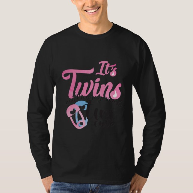 Frauen erwarten zwei Babys Mama I zwei Niedlich T-Shirt (Vorderseite)