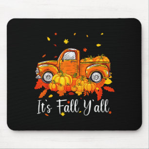Frauen Es Ist Herbst Euch Kürbis LKW Herbstbaum Er Mousepad