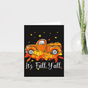 Frauen Es Ist Herbst Euch Kürbiswagen Herbstbaum E Karte
