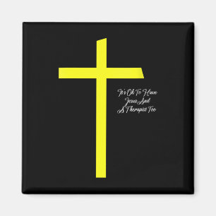 Frauen Es Ist Ok Jesus Und Einen Therapeuten Zu Ha Magnet