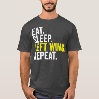 Frauen essen Schlaf Verlassen Wing Wiederholung Fu T-Shirt