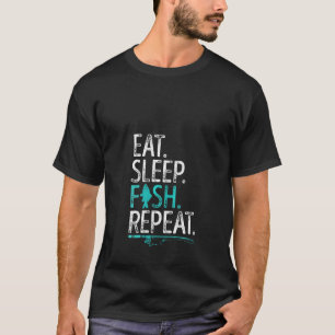 Frauen essen schlafende Fische wiederholen Männer T-Shirt