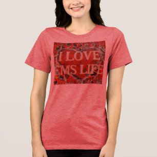 Frauen Extravagantes Herz I Liebe EMS Tri-Blend Shirt