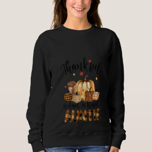 Frauen fallen Herbst Dankbares Tantchen Pumpkin Th Sweatshirt