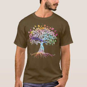 Frauen farbenfrohe Leben ist wirklich gut Vintag e T-Shirt