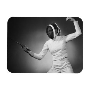 Frauen-Fechten Magnet