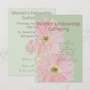 Frauen-Fellowship Rosa Gerber-Daisy Flat Einladung