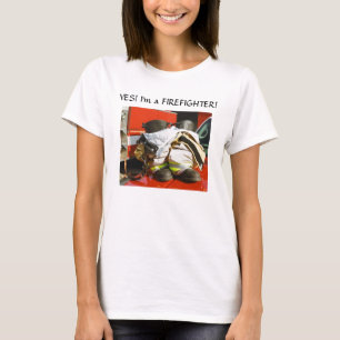 Frauen-Feuerwehrmann-T - Shirt