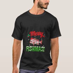 Frauen Fisch Frohe Weihnachten Roter Schnapper Ang T-Shirt