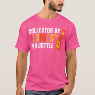 Frauen Flammen Flasche scharfe Lebensmittel Hot Ch T-Shirt