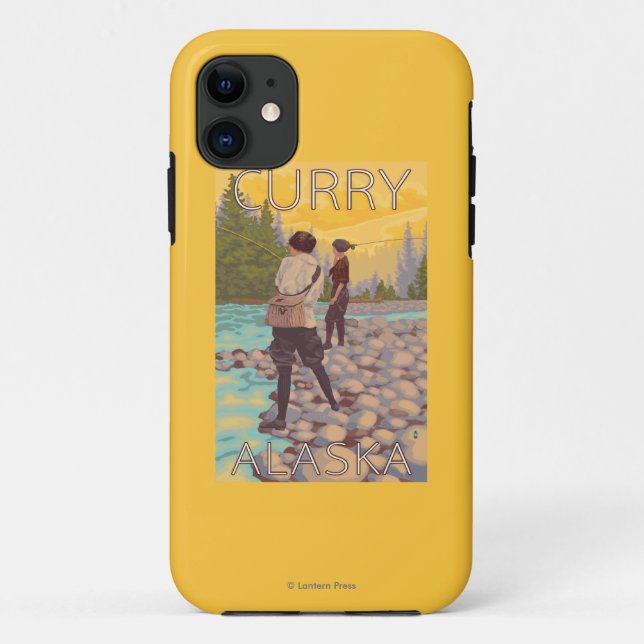Frauen fliegen Fischen - Curry, Alaska Case-Mate iPhone Hülle (Rückseite)