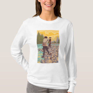 Frauen fliegen FishingArizona T-Shirt