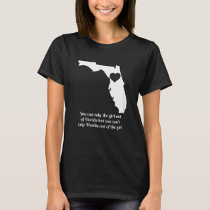 Frauen Florida Karte Herzschmerzen Mädchen Niedlic T-Shirt