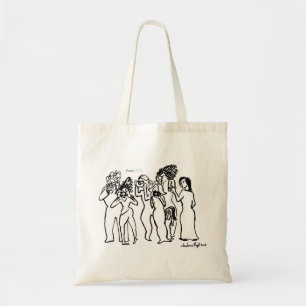 Frauen-Fotograf-Illustration Tragetasche