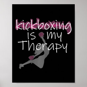 Frauen Frauen Kickboxen Ist Meine Therapie , Kickb Poster