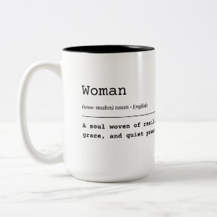 Frauen - Frauen mit Stärke Zweifarbige Tasse
