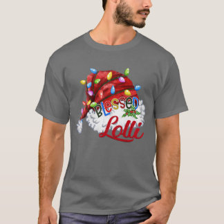 Frauen Frauen Selig Lolli Weihnachtsmannmütze Xmas T-Shirt